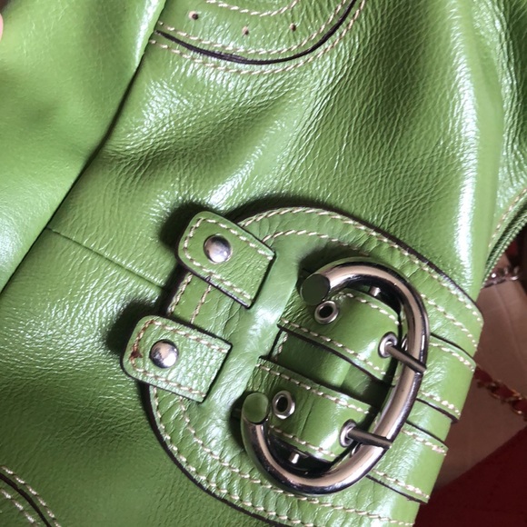Green Leather Purse - Picture 3 of 6
